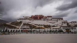Potala Palace of Lasa China Stock Footage