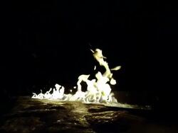 Winter fire pit Stock Footage