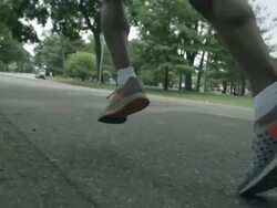 Runner's Legs Stock Footage