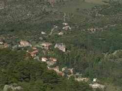 Chateau Montdardier Stock Footage