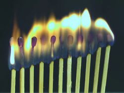 HD: Dozen Matches Burn Stock Footage