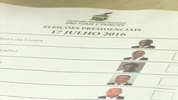 CLEAN : FILE: Sao Tome votes in runoff boycotted by president News Clip