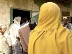 Locals in street Stock Footage