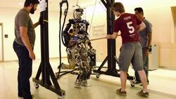 Researchers And Virginia Tech Students Prepare For DARPA Robotics Challenge Stock Footage