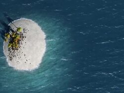 ALONE ISLAND LOOP / Fly view Stock Footage