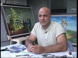 Iraqi artist paints portrait of US Defence Secretary News Clip