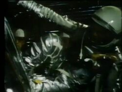 John Glenn getting into Mercury capsule Stock Footage