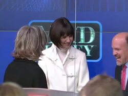 Nasdaq opening bell ringing ceremony with the stars of 'Mad Money' Stock Footage