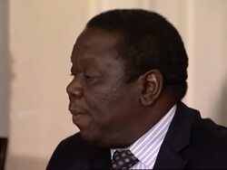 Zimbabwe opposition leader briefing on elections News Clip