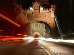 T/L Tower Bridge Gate Stock Footage