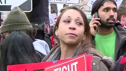 Protest Against Trump - Riot Police Use Tear Gas News Clip