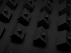 Glowing House - Green (Full HD) Stock Footage