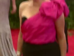 Maria Bartiromo at "Schiaparelli And Prada: Impossible Conversations" Costume Institute Gala Stock Footage