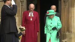 Queen & Duke of Edinburgh Together at Easter News Clip