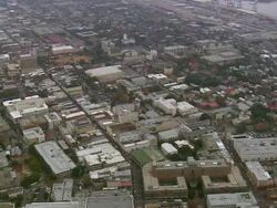 MS AERIAL Shot of city / South Carolina, United States Stock Footage