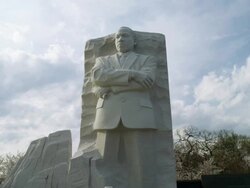 Martin Luther King Statue DC Stock Footage