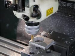 CU Shot of machine tool manufacturing steel / Ansan, Gyeonggi do, South Korea Stock Footage