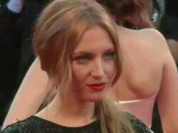 Josephine de La Baume at 'The Company You Keep' Premiere: 69th Venice Film Festival in Venice, Italy, on 09/06/12 (Getty Images Entertainment Video) Stock Footage