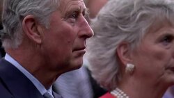 Prince Charles and Camilla Listening To Louisville Mayor News Clip