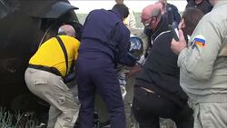 Yuri Malenchenko Brought Out Of Soyuz Capsule News Clip