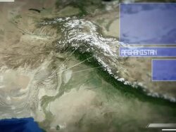 Futuristic Satellite Image View Of Kabul Stock Footage