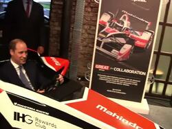 Prince William in Mahindra F1 simulator News Clip