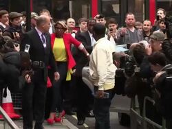 SIGHTED: Mary J. Blige at BBC Radio One Stock Footage