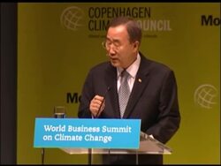 UN Sec Gen Ban Ki-moon opening comments at climate conference News Clip