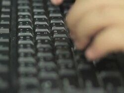 Typing keyboard Stock Footage