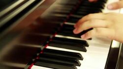 Playing Piano Stock Footage