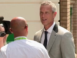 Mark Foster at Wimbledon 2013 Video Sightings Stock Footage