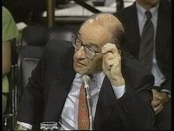 USA: WASHINGTON: ALAN GREENSPAN MERGER MANIA SPEECH News Clip