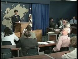 USA: STATE DEPARTMENT/WHITE HOUSE IRAQI CRISIS PRESS BRIEFINGS News Clip