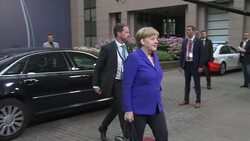 CLEAN : European summit: images of the arrivals News Clip
