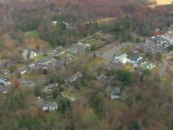 WS AERIAL View of row houses and car in parking lot / North Carolina, United States Stock Footage
