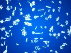 Snow #10  blue NTSC Stock Footage