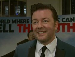 EVENT CAPSULE REPORTER/CHYRON: Invention of Lying BAFTA Screening 10/01/2009 Stock Footage