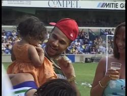 ENTERTAINMENT WEEKLY: UK: CHARITY SOCCER News Clip