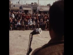 SYND 7/3/70 THE ARAB GUERILLA NEW UNIFIED COMMAND HOLD THEIR FIRST POPULAR CONFERENCE News Clip
