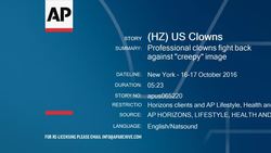 Professional clowns fight back against "creepy" image News Clip