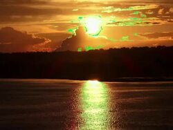 Golden Sunset (from 4K) Stock Footage