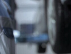 Mechanic Handing Over A Car Key Stock Footage