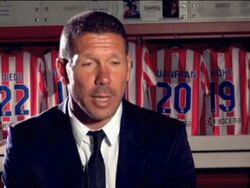 AtlÃ©tico de Madrid's new manager aims for victory Stock Footage