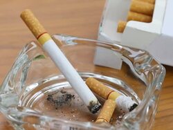 smoking cigarette Stock Footage