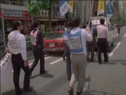 Protest and memorial for Peace in Hiroshima Stock Footage