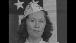 Woman sings US national anthem during celebration of 128th anniversary of 'Star Spangled Banner' at Ft McHenry in Baltimore, MD, during World War II News Clip