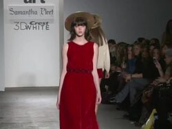 Models walk the runway at Crest 3D White Presents Art Garde Designers at The Box at Lincoln Center on 02/09/2012 in New York, NY, United States Stock Footage