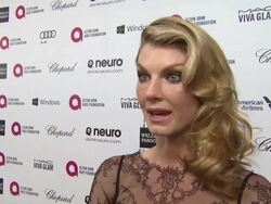 INTERVIEW - Angela Lindvall - Elton John AIDS Foundation Presents 22nd Annual Academy Awards Viewing Party Sponsored By Chopard, Neuro Drinks And Wells Fargo Stock Footage