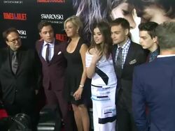 Ed Westwick, Nadja Swarovski, Julian Fellowes, Hailee Steinfeld, Douglas Booth, Kodi Smit-McPhee, Lawrence Elman Stock Footage