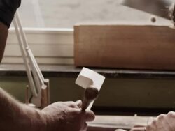 Violin Maker with apprentice Stock Footage